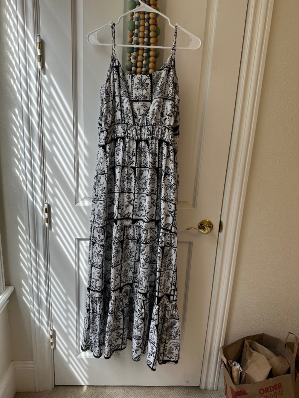 Linen maxi dress sz  M